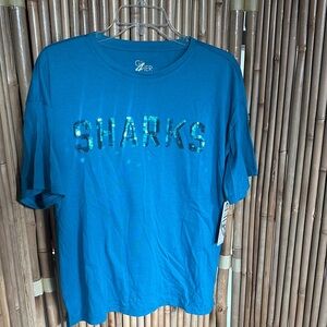 Sequin Sharks Women's Top